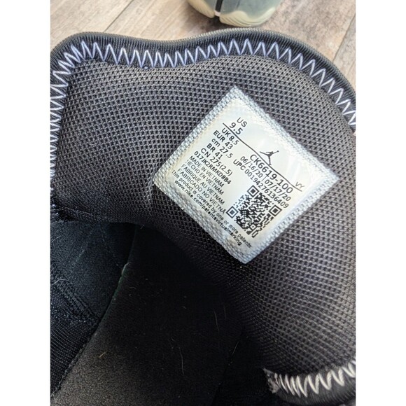 Jordan React Elevation TB Black Basketball Shoes Men's Size 9.5 Black White - Picture 4 of 7